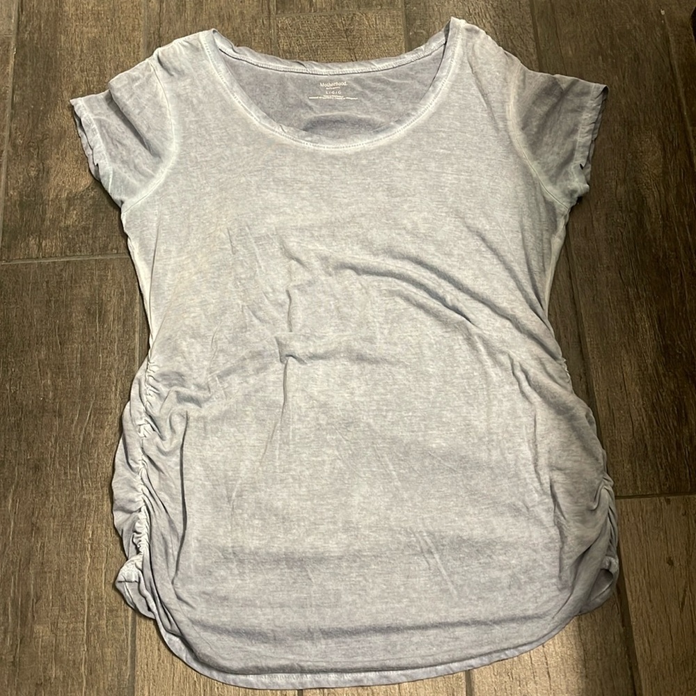 Motherhood Maternity Blue Ombra shirt - size Large